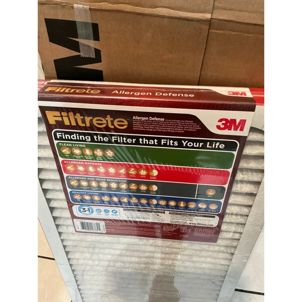 Filtrete 14x30x1 Micro Allergen Defense Furnace Air Filter 1000 Filtration Level